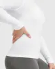Go To Seamless Fitted Long Sleeve Top | White sold by Oner Active