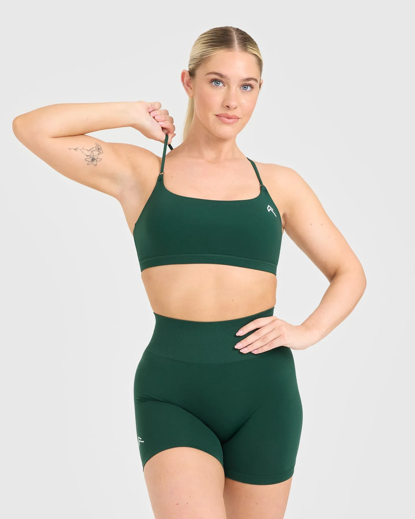 Everyday Cross Over Bralette | Racing Green sold by Oner Active