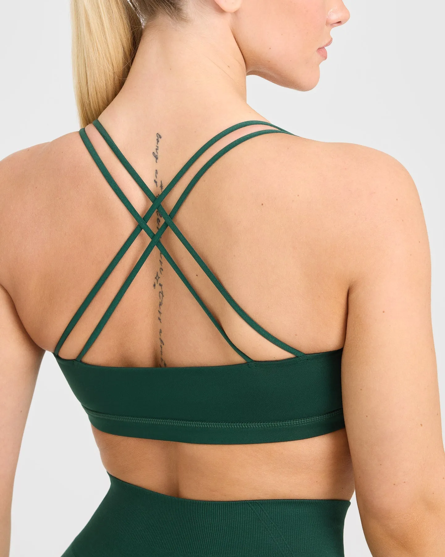 Everyday Cross Over Bralette | Racing Green sold by Oner Active product image thumbnail 5