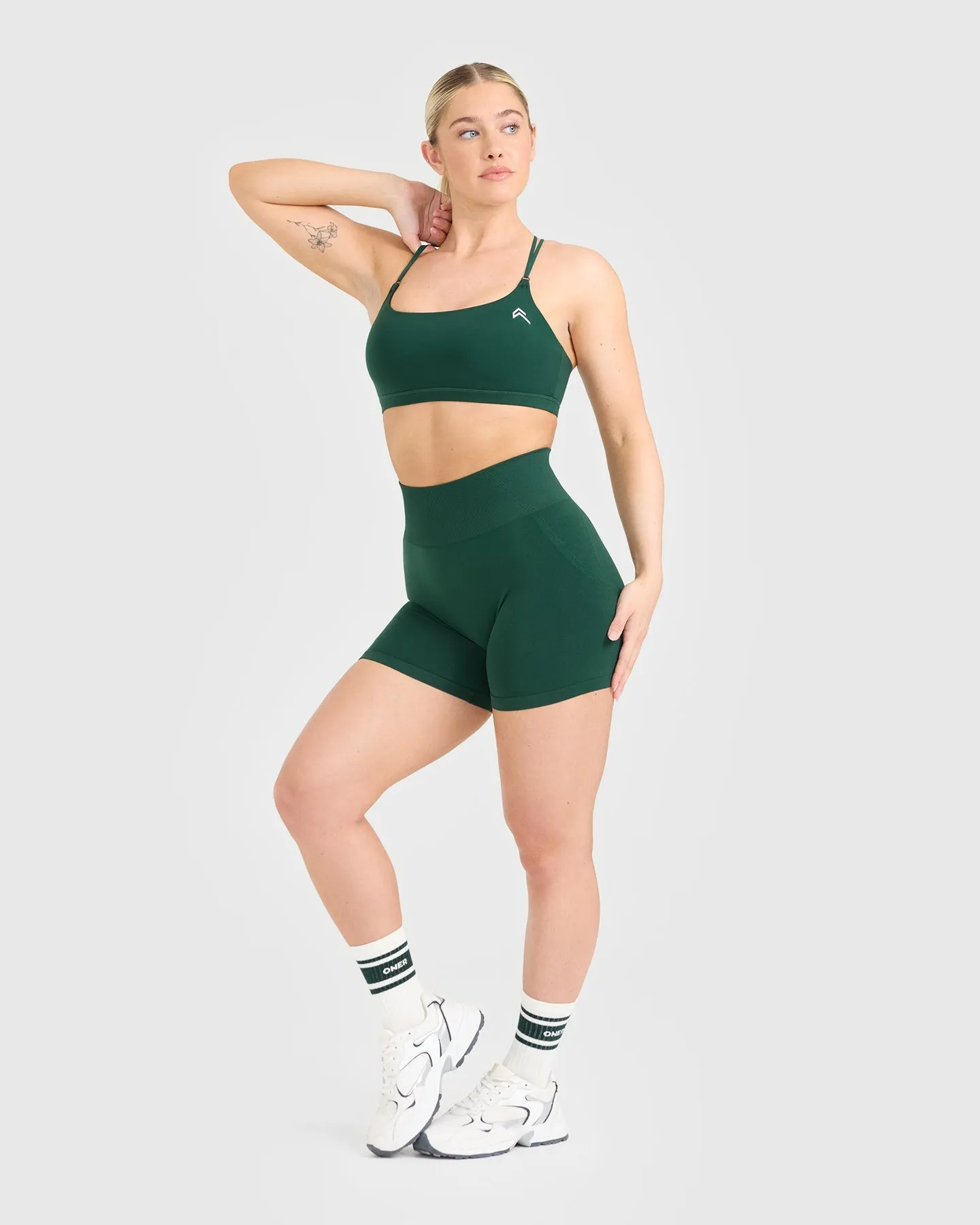 Everyday Cross Over Bralette | Racing Green sold by Oner Active product image thumbnail 3