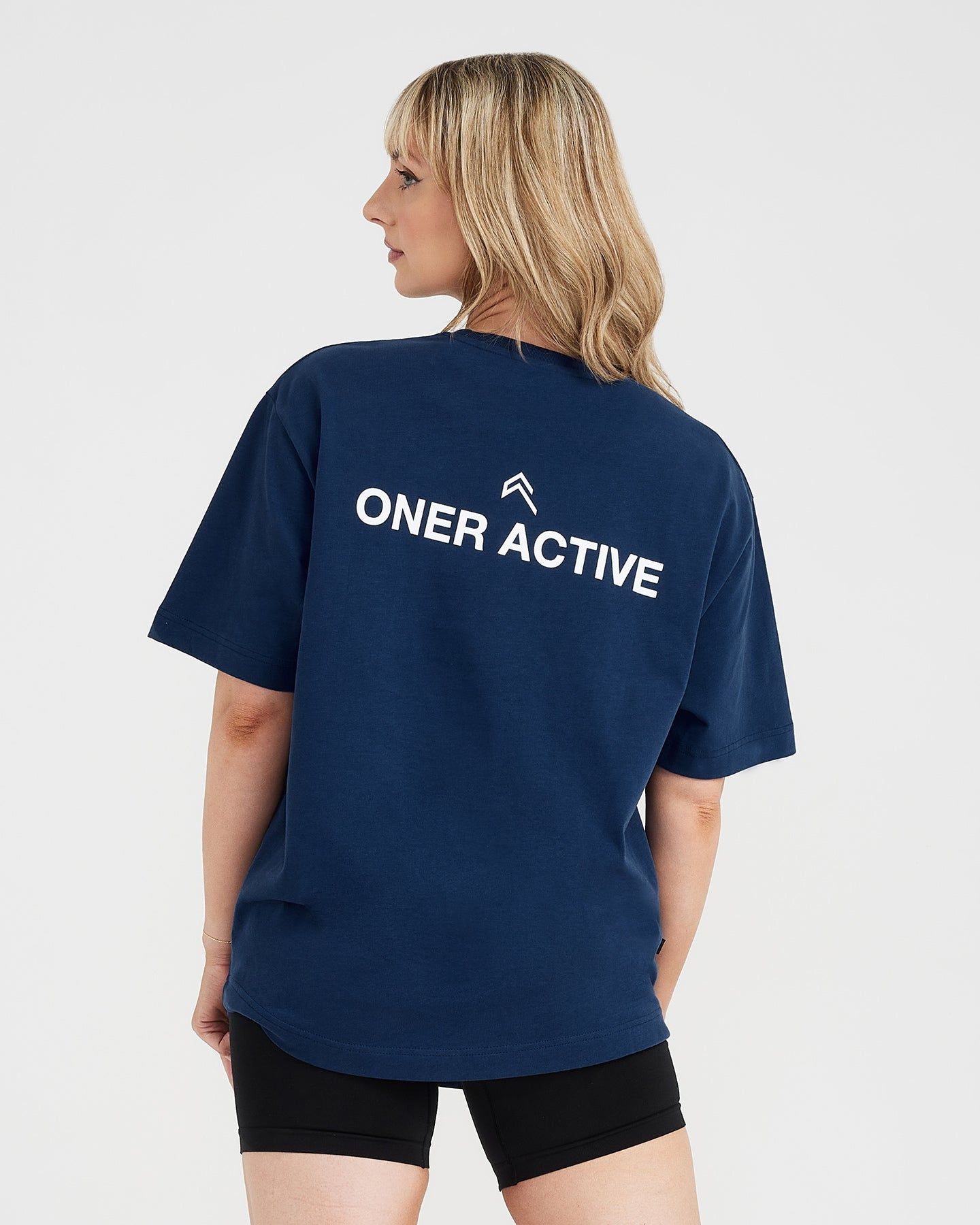 Graphic Oversized Short Sleeve Tee | Washed Midnight sold by Oner Active product image thumbnail 4