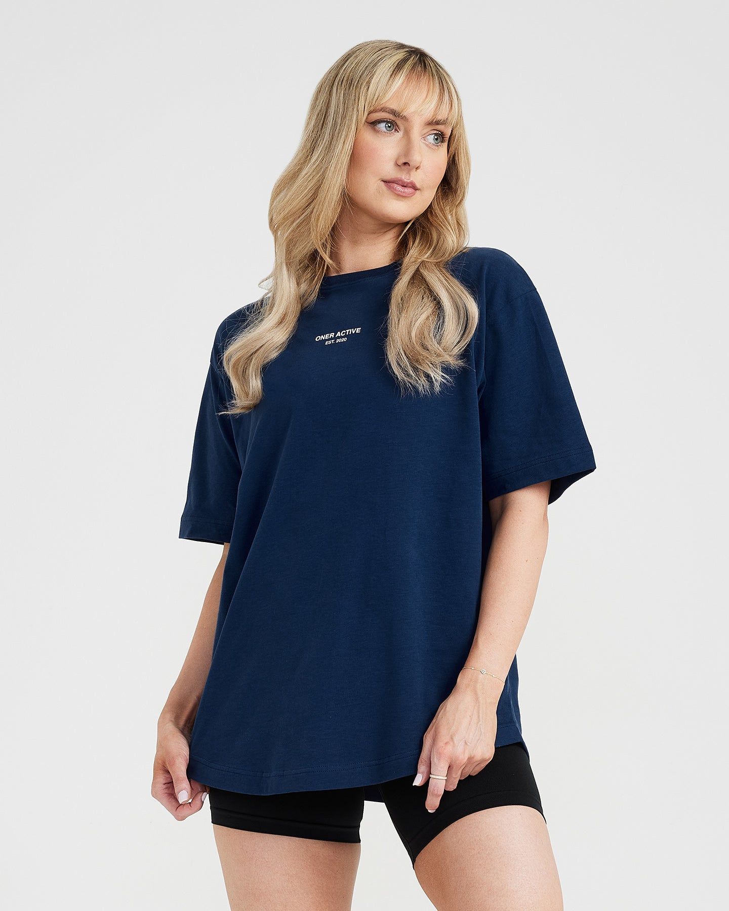 Graphic Oversized Short Sleeve Tee | Washed Midnight sold by Oner Active