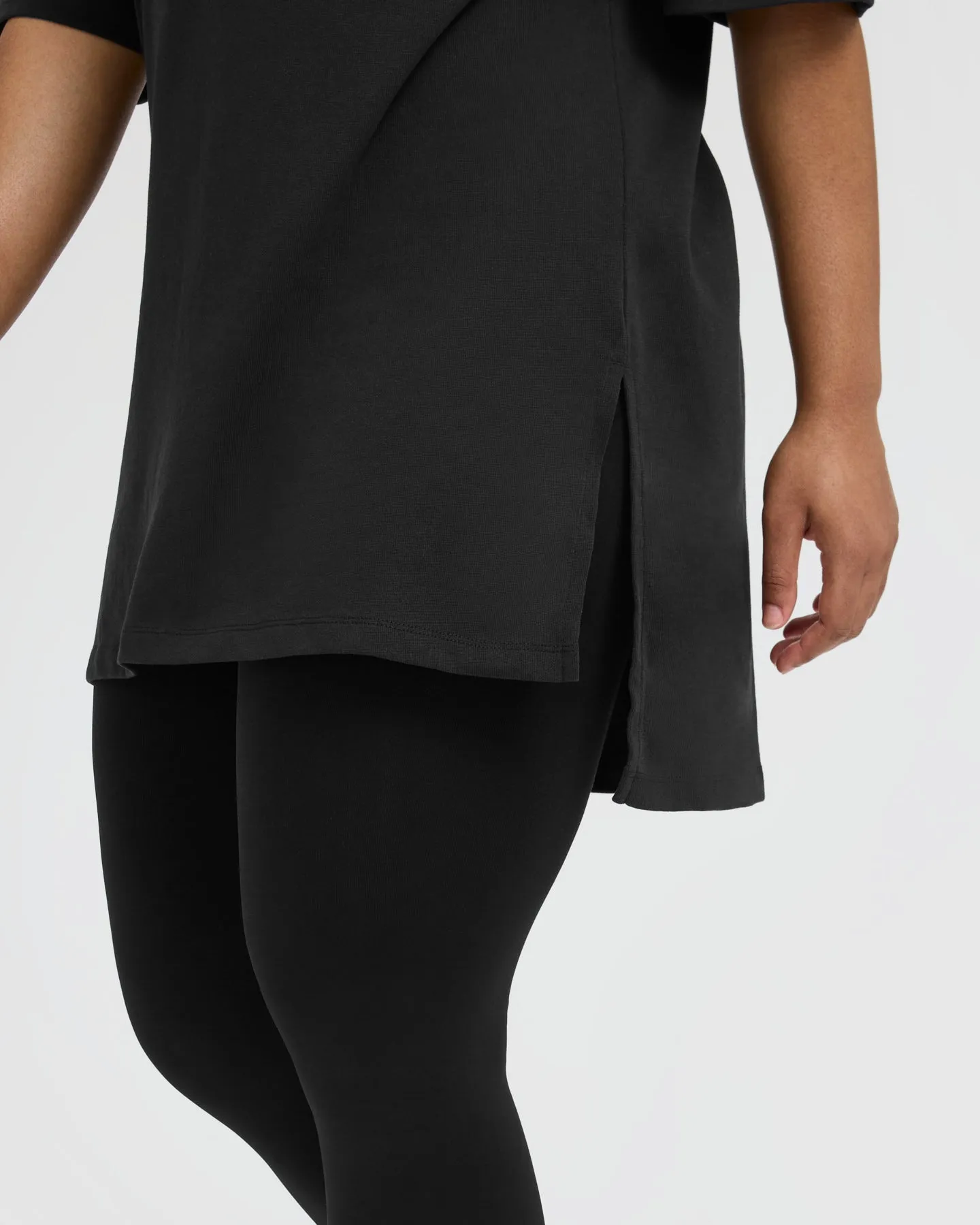 Classic Oversized Longline T-Shirt | Black sold by Oner Active product image thumbnail 5