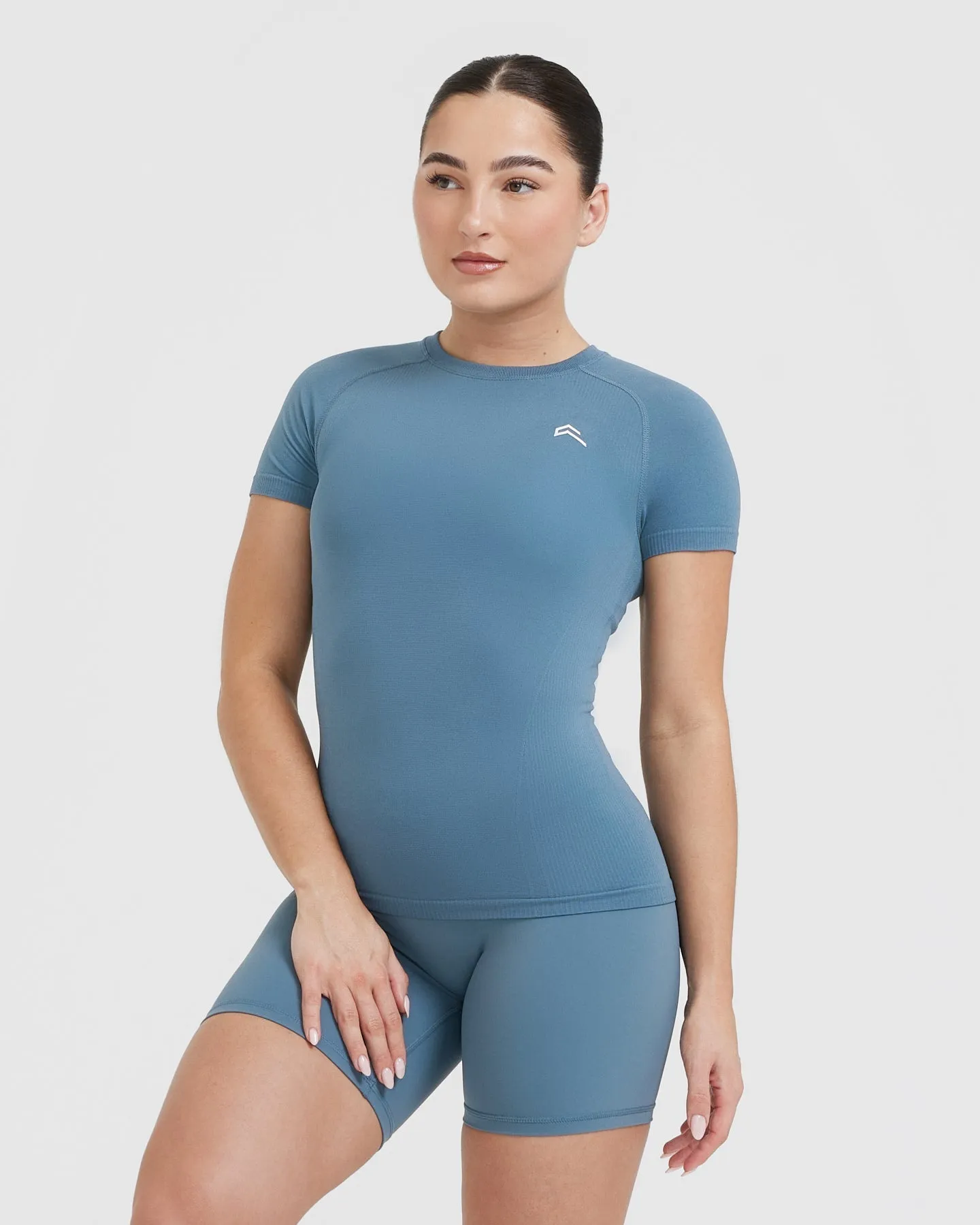 Go To Seamless Fitted Top | Moonstone Blue sold by Oner Active product image thumbnail 3