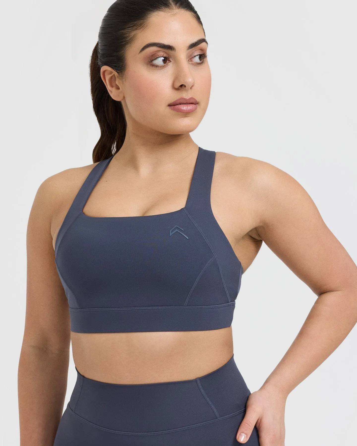 Timeless Wide Strap Sports Bra | True Blue sold by Oner Active product image thumbnail 4