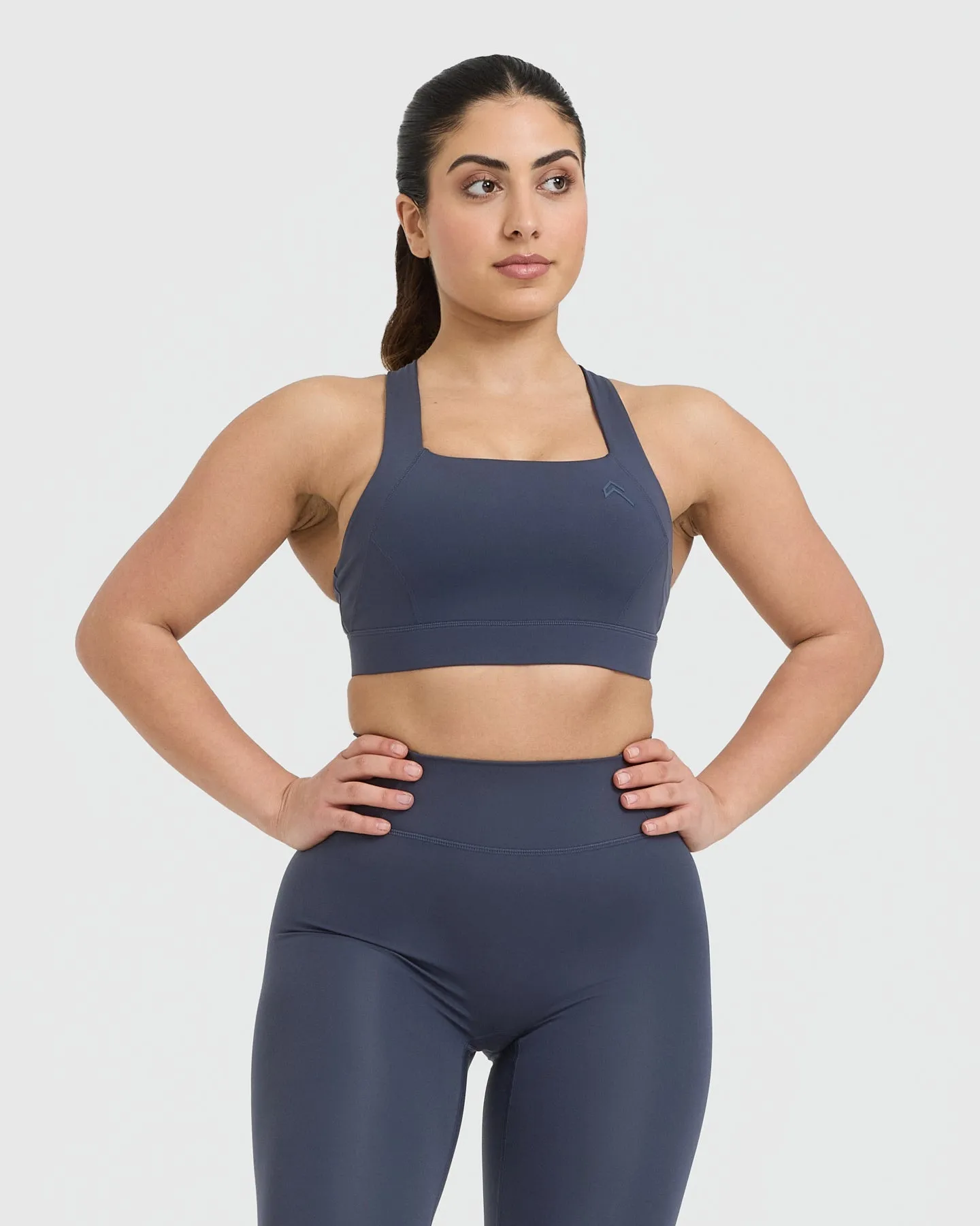Timeless Wide Strap Sports Bra | True Blue sold by Oner Active
