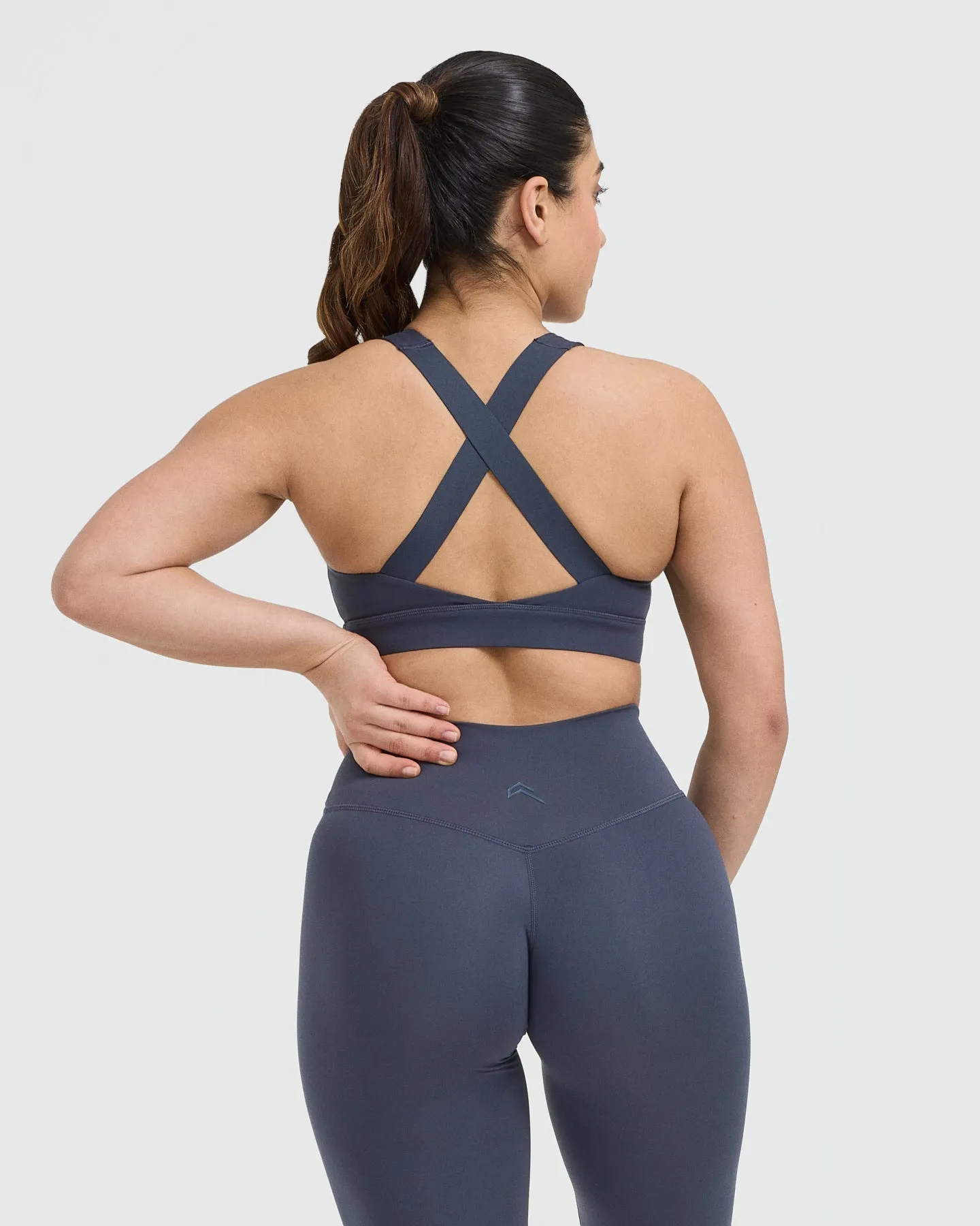 Timeless Wide Strap Sports Bra | True Blue sold by Oner Active product image thumbnail 2