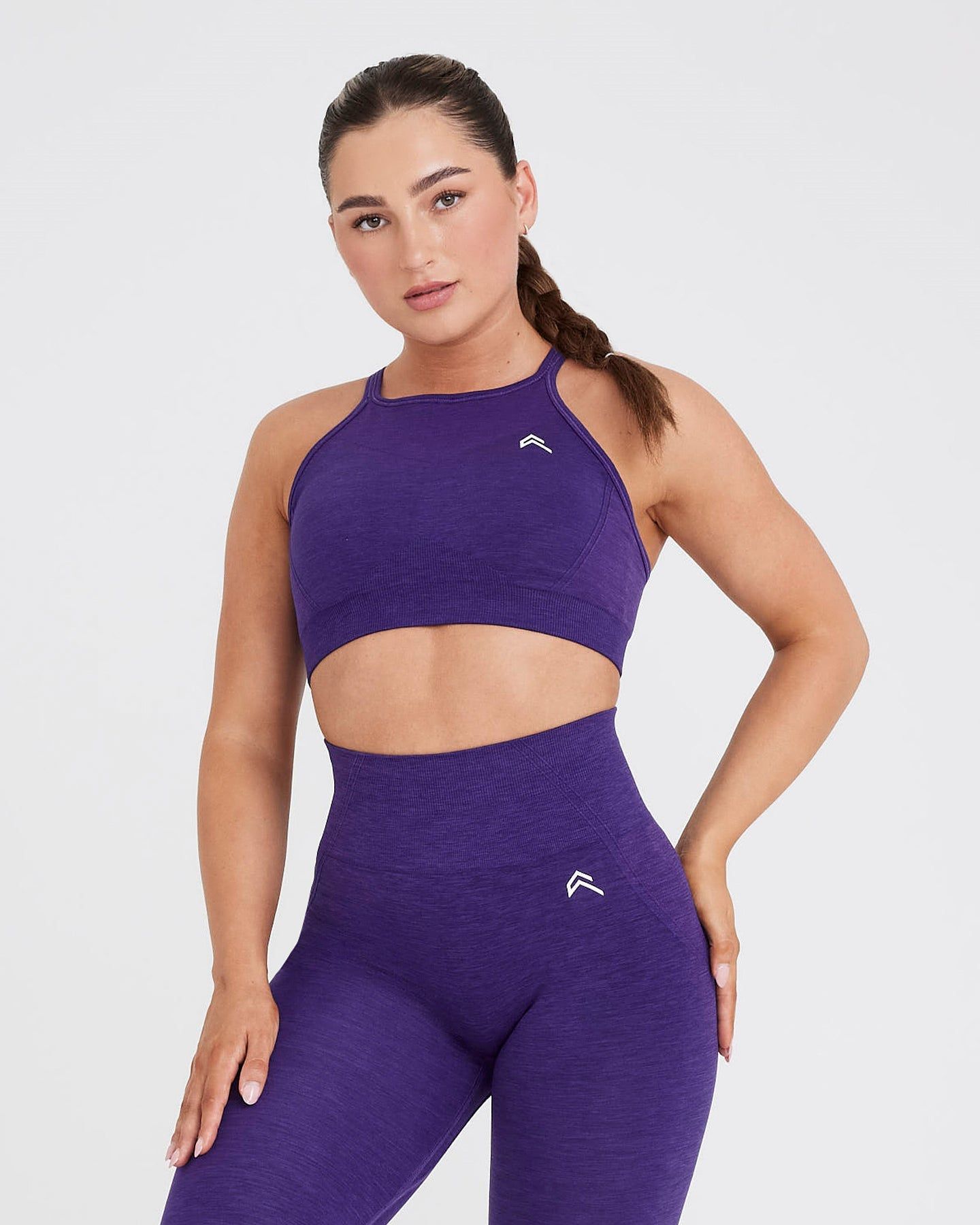 Effortless Seamless High Neck Bralette | Amethyst sold by Oner Active