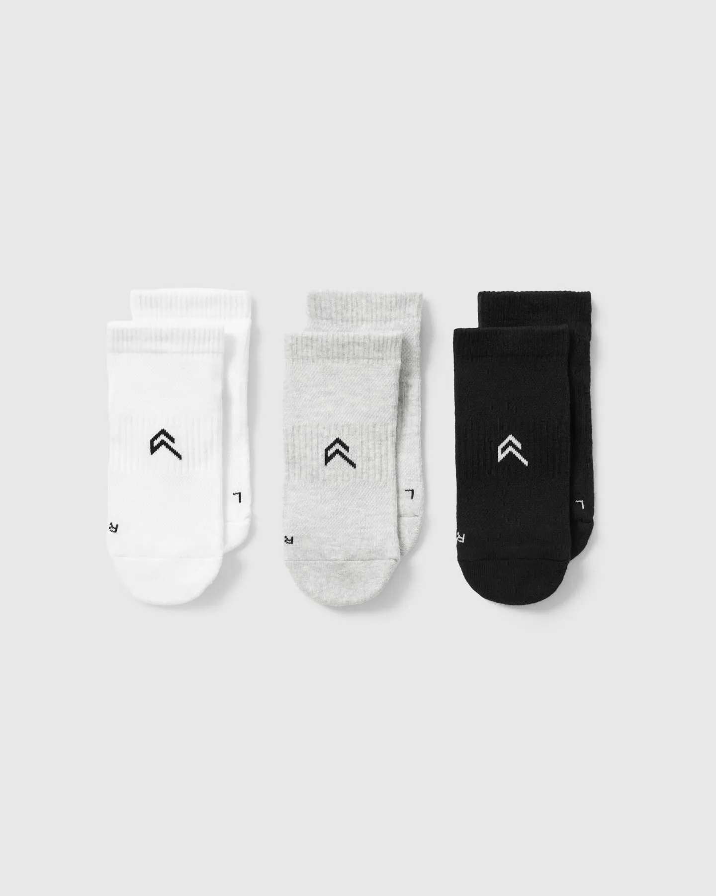 Trainer Liner Socks 3 Pack | Grey/White/Black sold by Oner Active