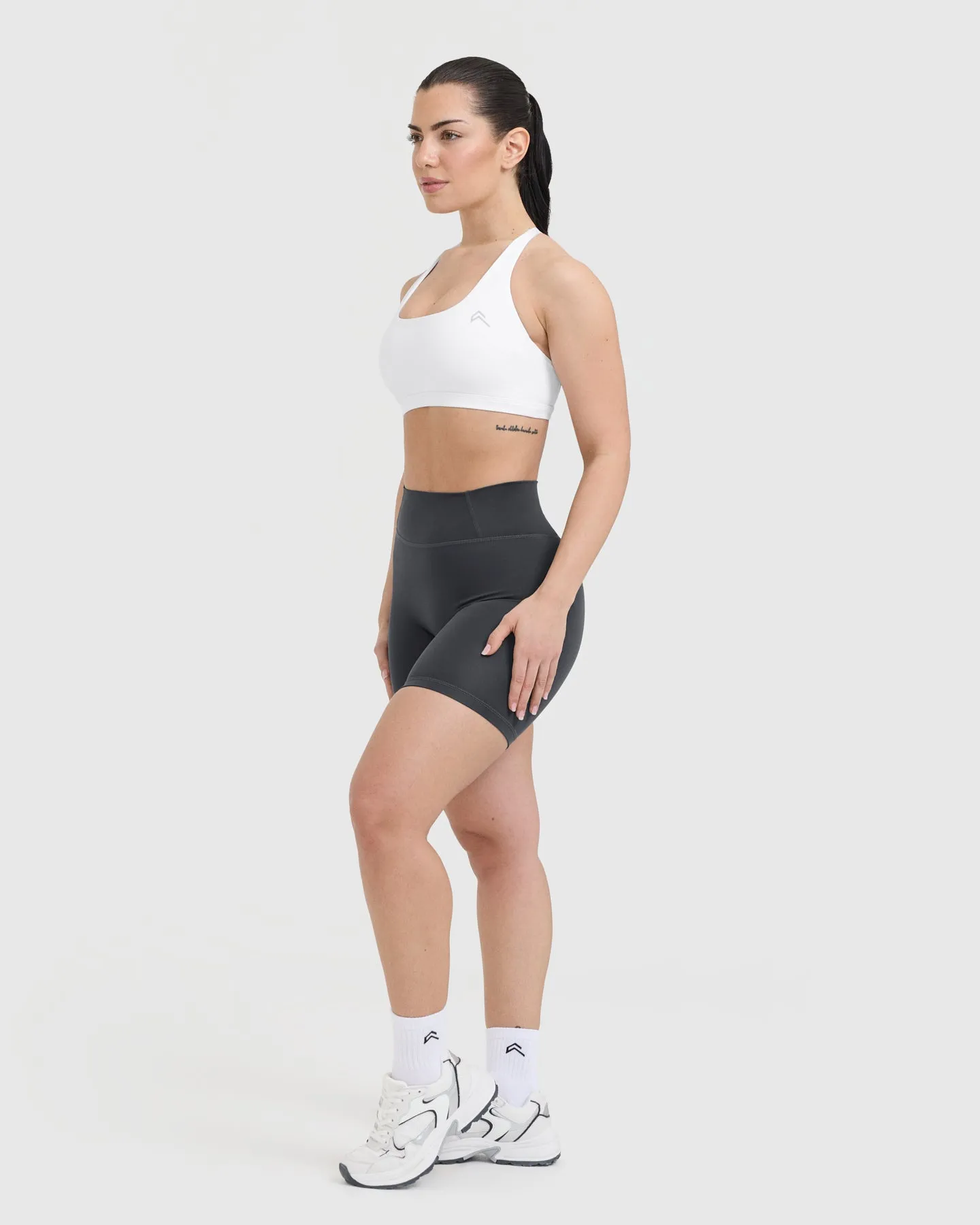 Timeless Square Neck Sports Bra | White sold by Oner Active product image thumbnail 3