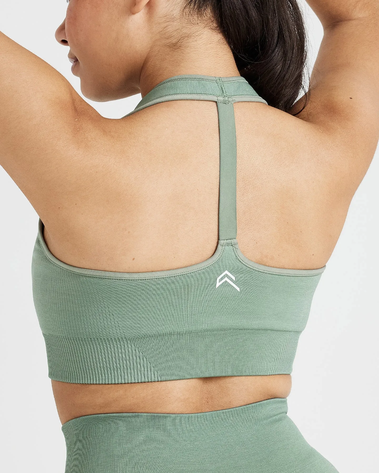 Classic Seamless 2.0 V-Neck Bralette | Sage Marl sold by Oner Active product image thumbnail 5