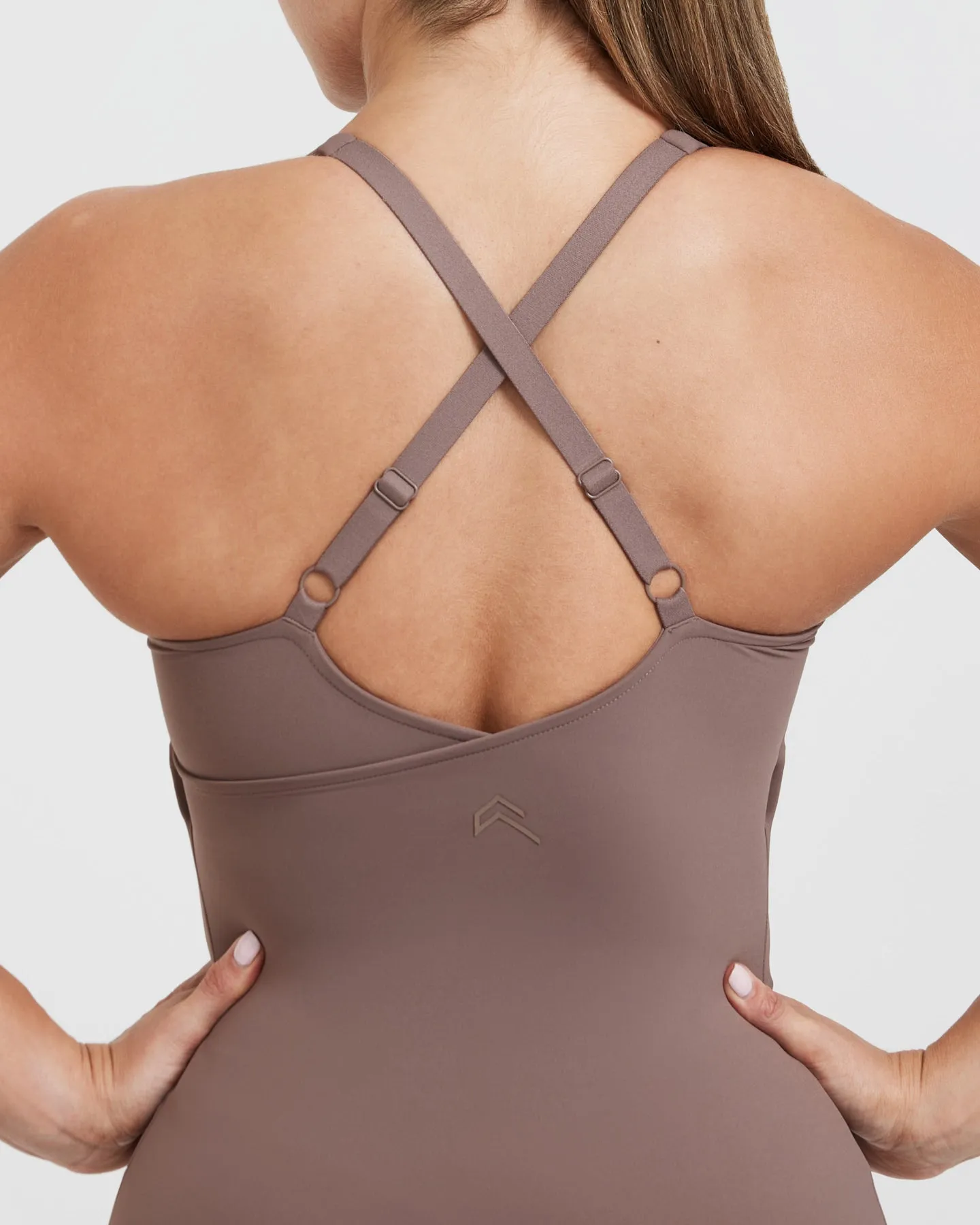 Unified V-Neck Cross Back Vest | Cool Brown sold by Oner Active product image thumbnail 5
