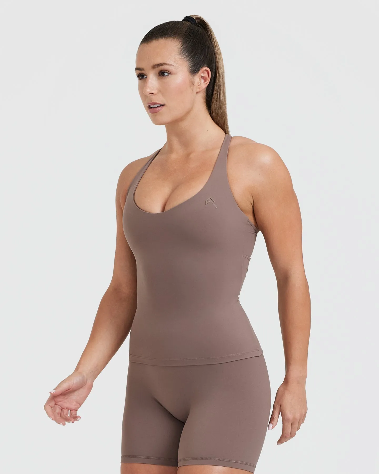 Unified V-Neck Cross Back Vest | Cool Brown sold by Oner Active product image thumbnail 3