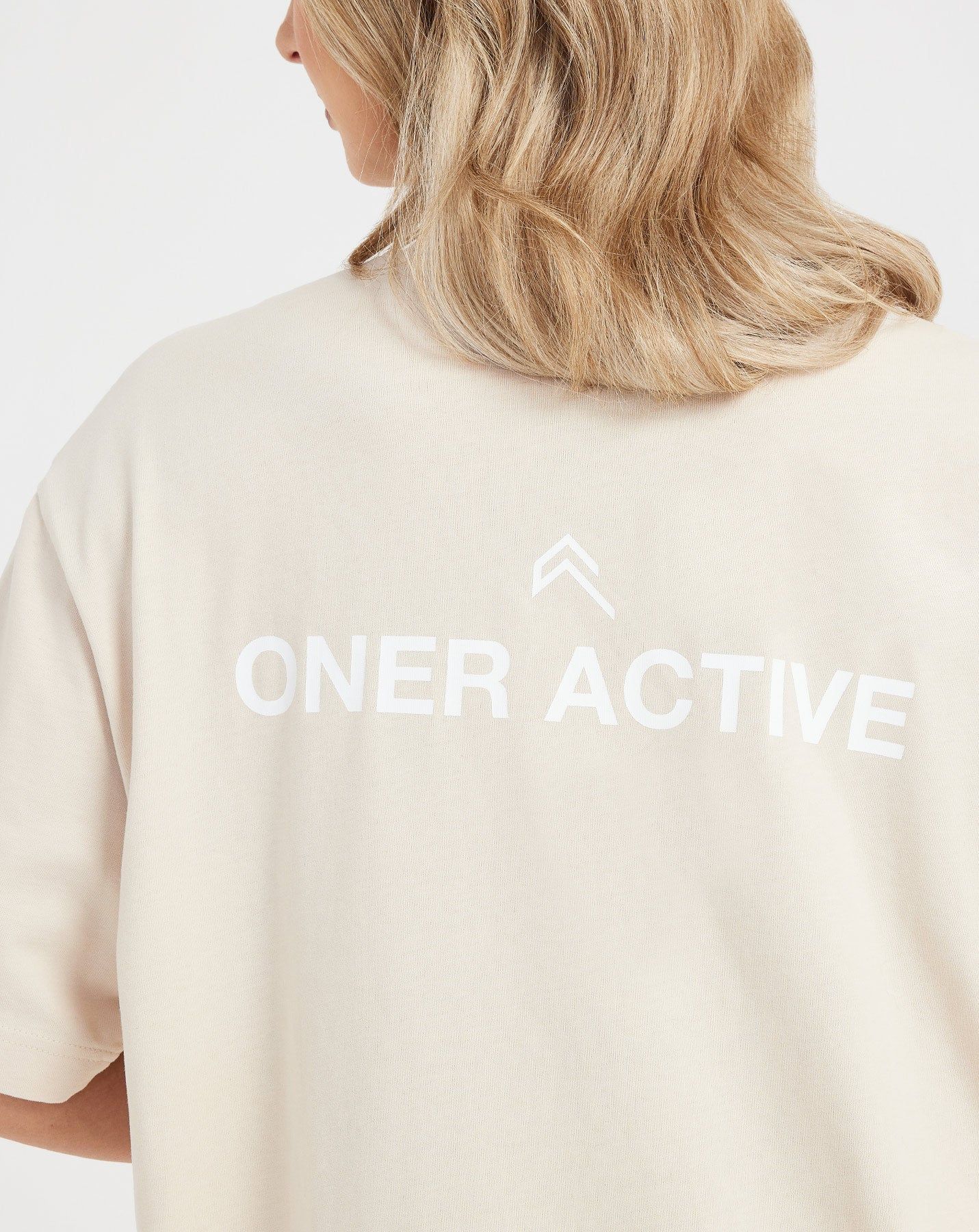 Graphic Oversized Short Sleeve Tee | Washed Sand sold by Oner Active product image thumbnail 5