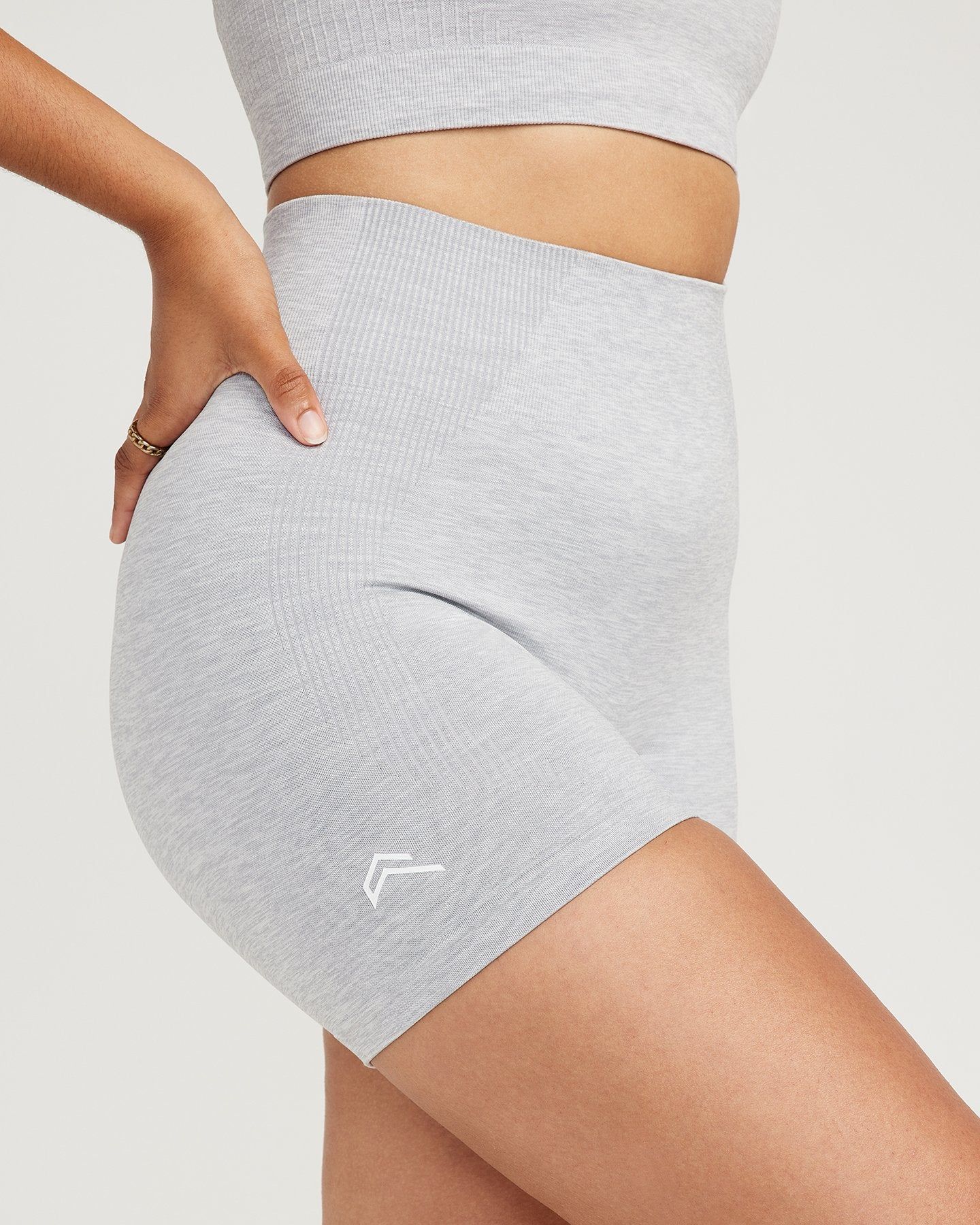 Classic Seamless Shorts | Grey Marl sold by Oner Active product image thumbnail 5
