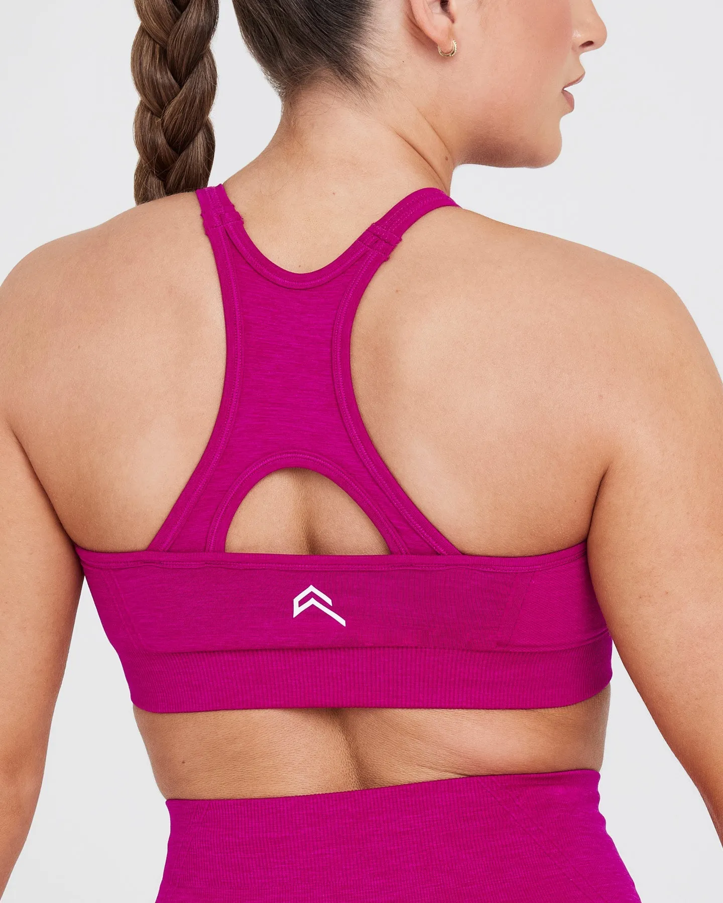Effortless Seamless High Neck Bralette | Fuchsia sold by Oner Active product image thumbnail 5