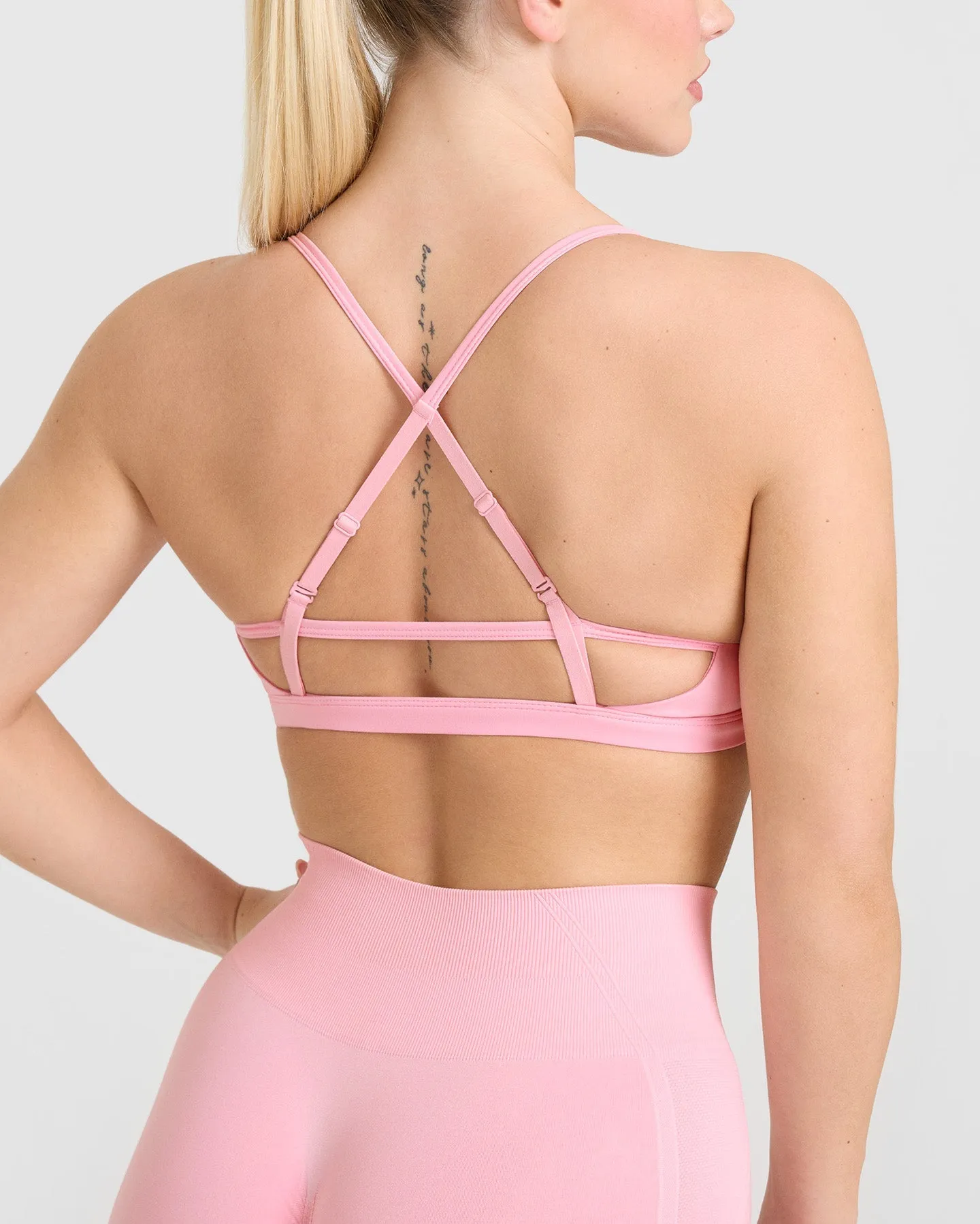 Timeless Strappy Bralette | Petal Pink sold by Oner Active product image thumbnail 5