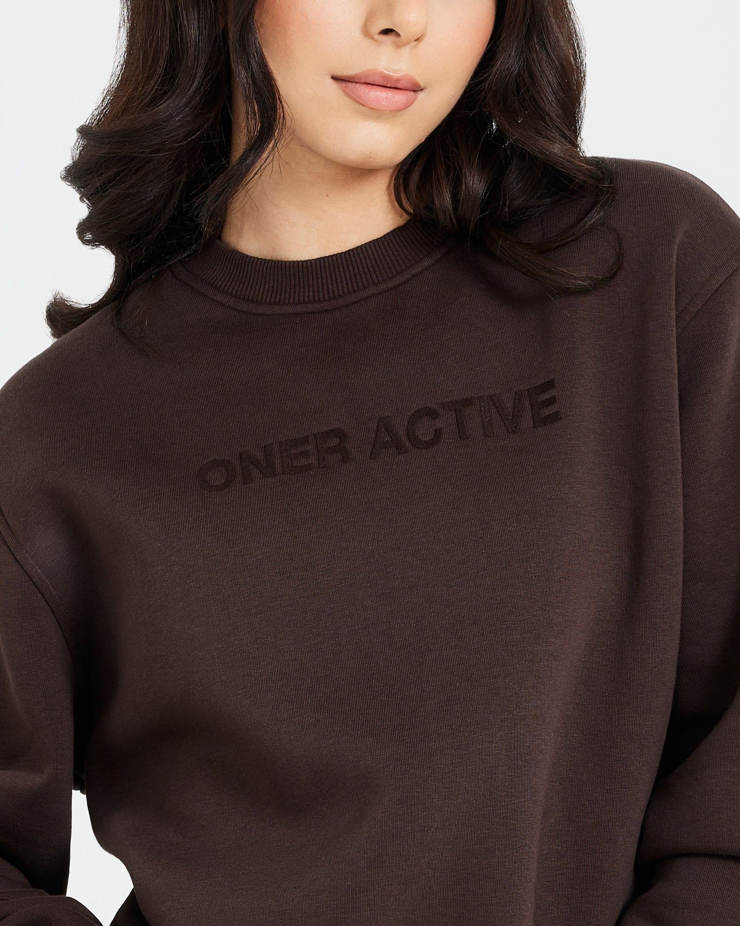 Classic Lounge Oversized Crew Neck | 70% Cocoa sold by Oner Active product image thumbnail 4