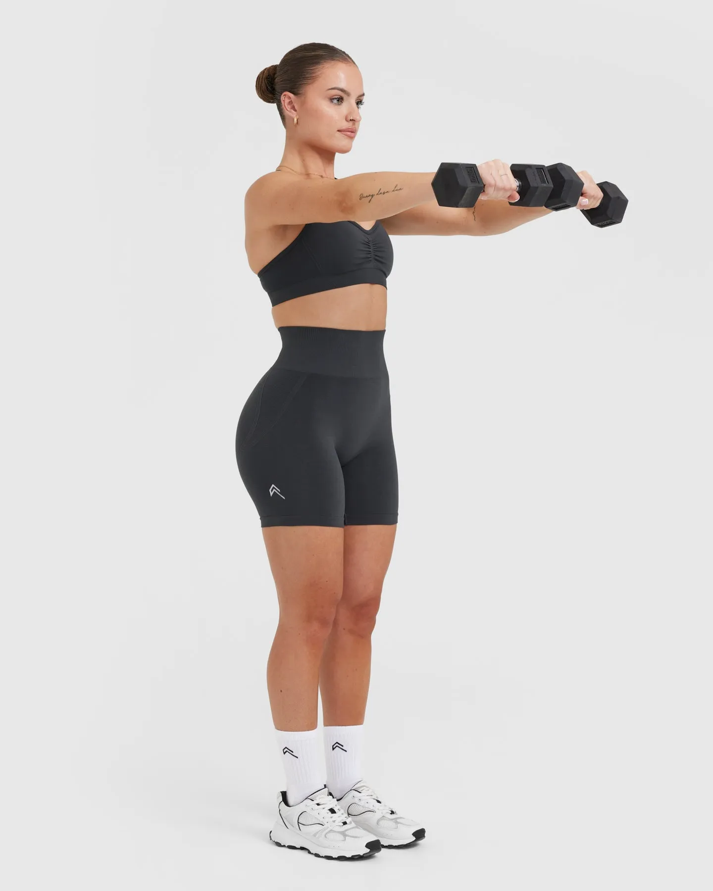 Effortless Seamless Shorts | Coal sold by Oner Active product image thumbnail 3