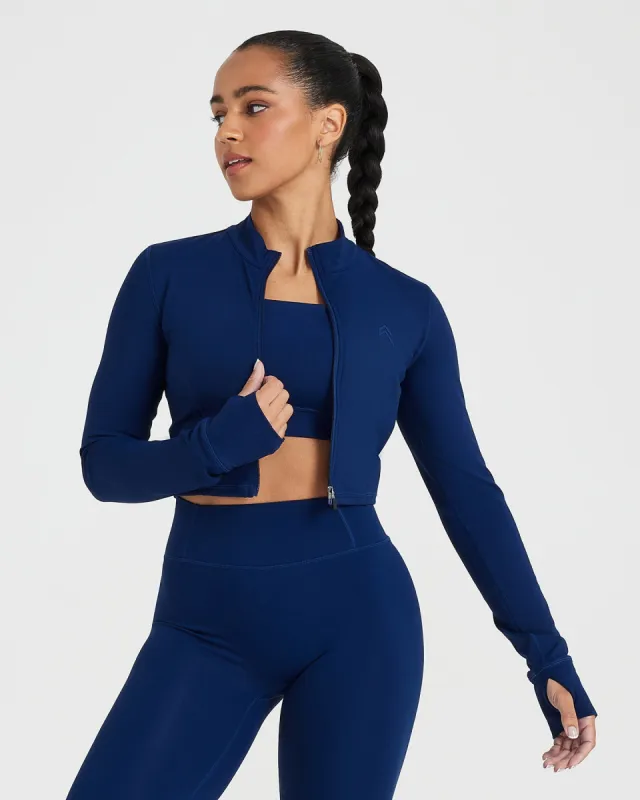 Timeless Crop Jacket | Midnight sold by Oner Active