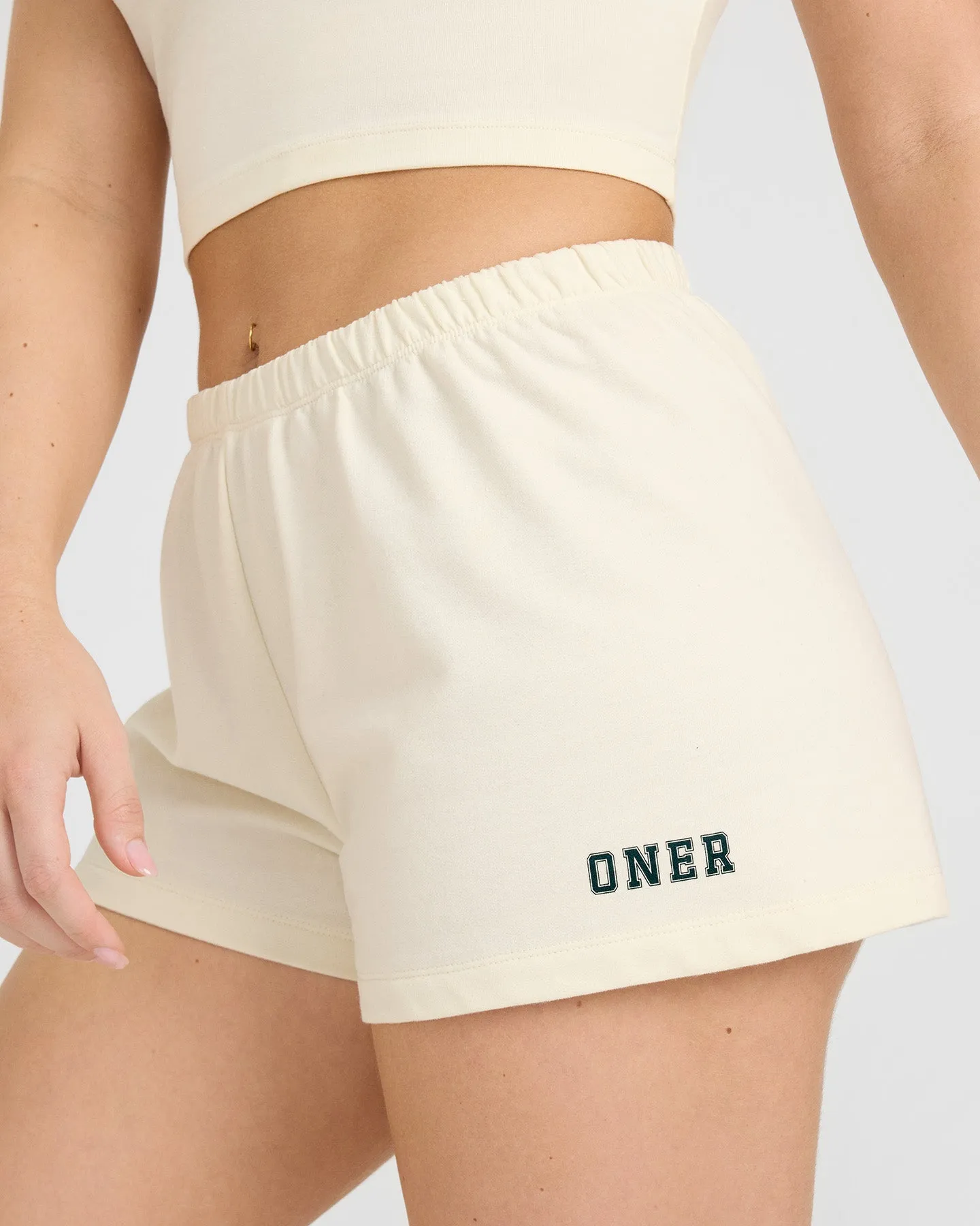 Lightweight Shorts with Printed Logo | Off White sold by Oner Active product image thumbnail 4