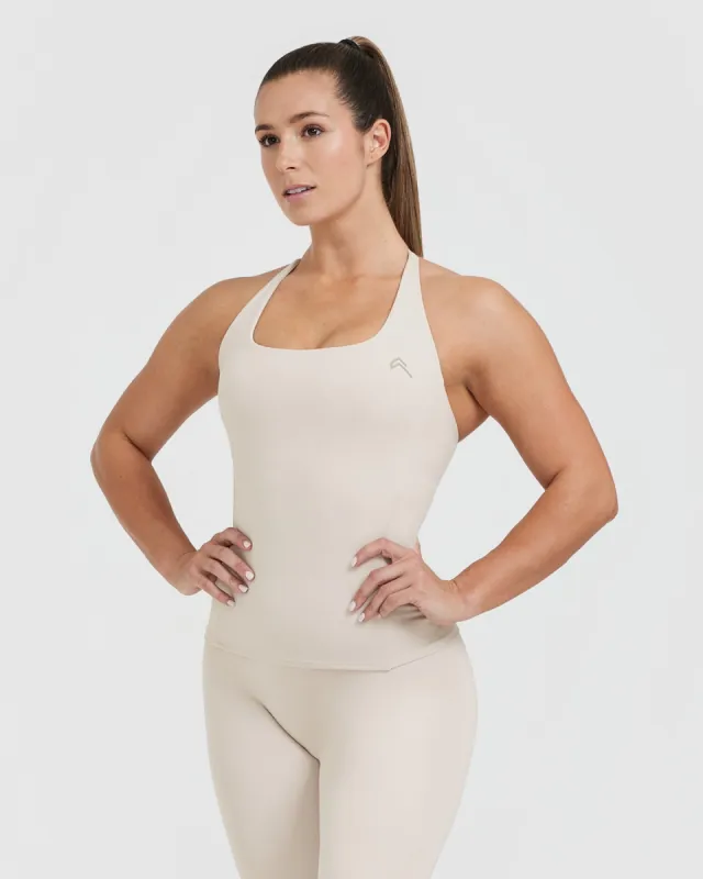 Timeless Square Neck Vest | Sand sold by Oner Active