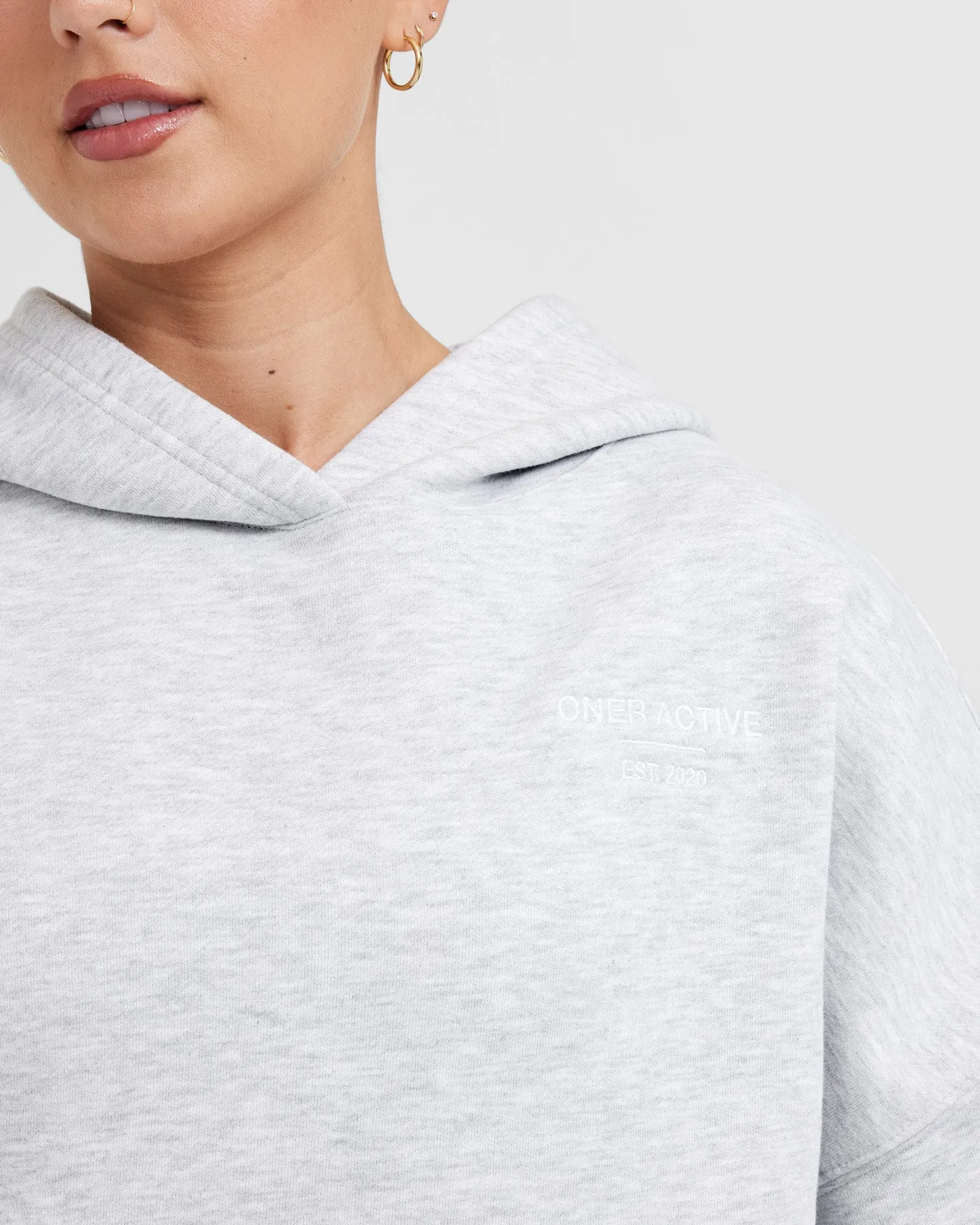 All Day Est 2020 Oversized Hoodie | Light Grey Marl sold by Oner Active product image thumbnail 5