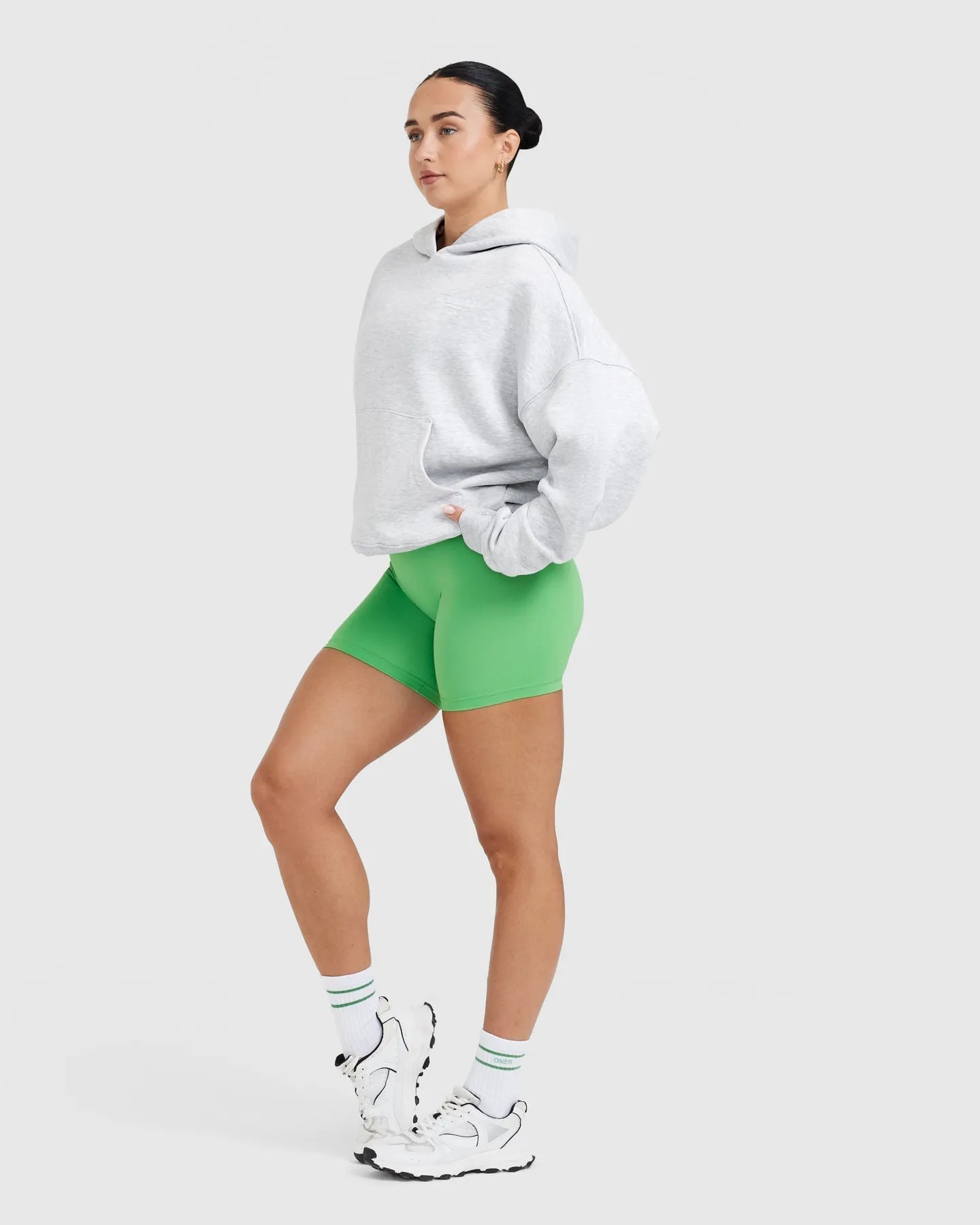 All Day Est 2020 Oversized Hoodie | Light Grey Marl sold by Oner Active product image thumbnail 4