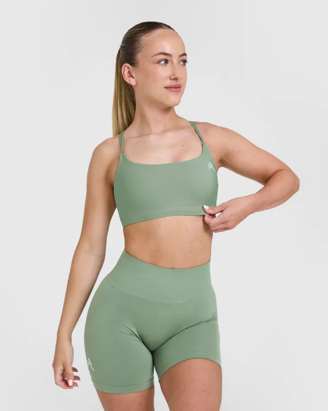 Everyday Cross Over Bralette | Sage sold by Oner Active