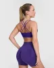 Everyday Cross Over Bralette | Amethyst sold by Oner Active
