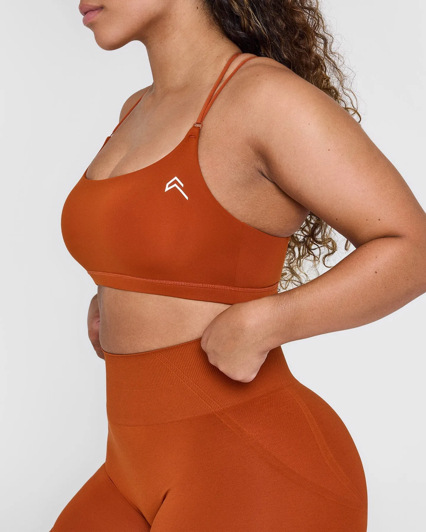 Everyday Cross Over Bralette | Warm Copper sold by Oner Active product image thumbnail 4