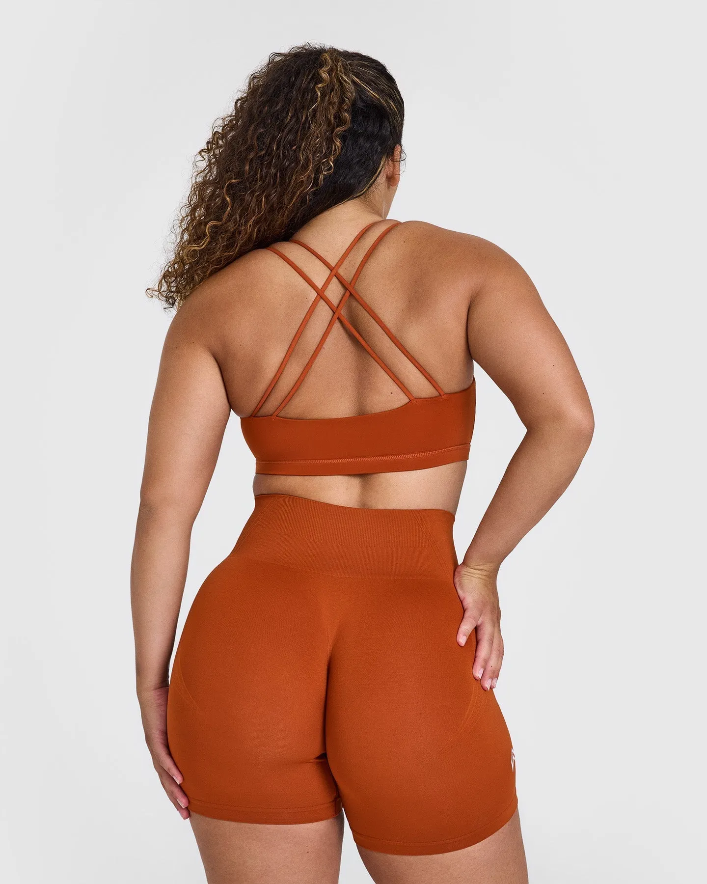 Everyday Cross Over Bralette | Warm Copper sold by Oner Active product image thumbnail 2