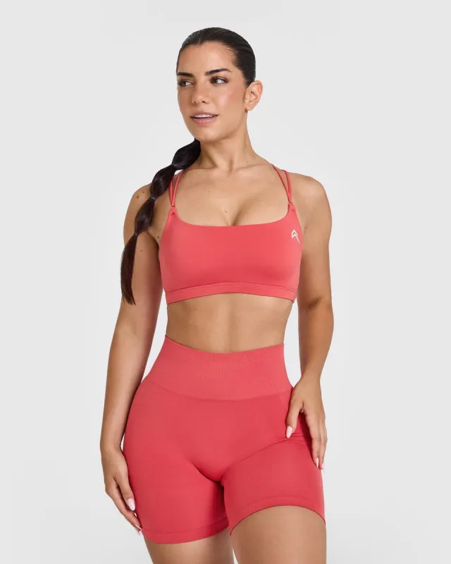 Everyday Cross Over Bralette | Sweet Red sold by Oner Active