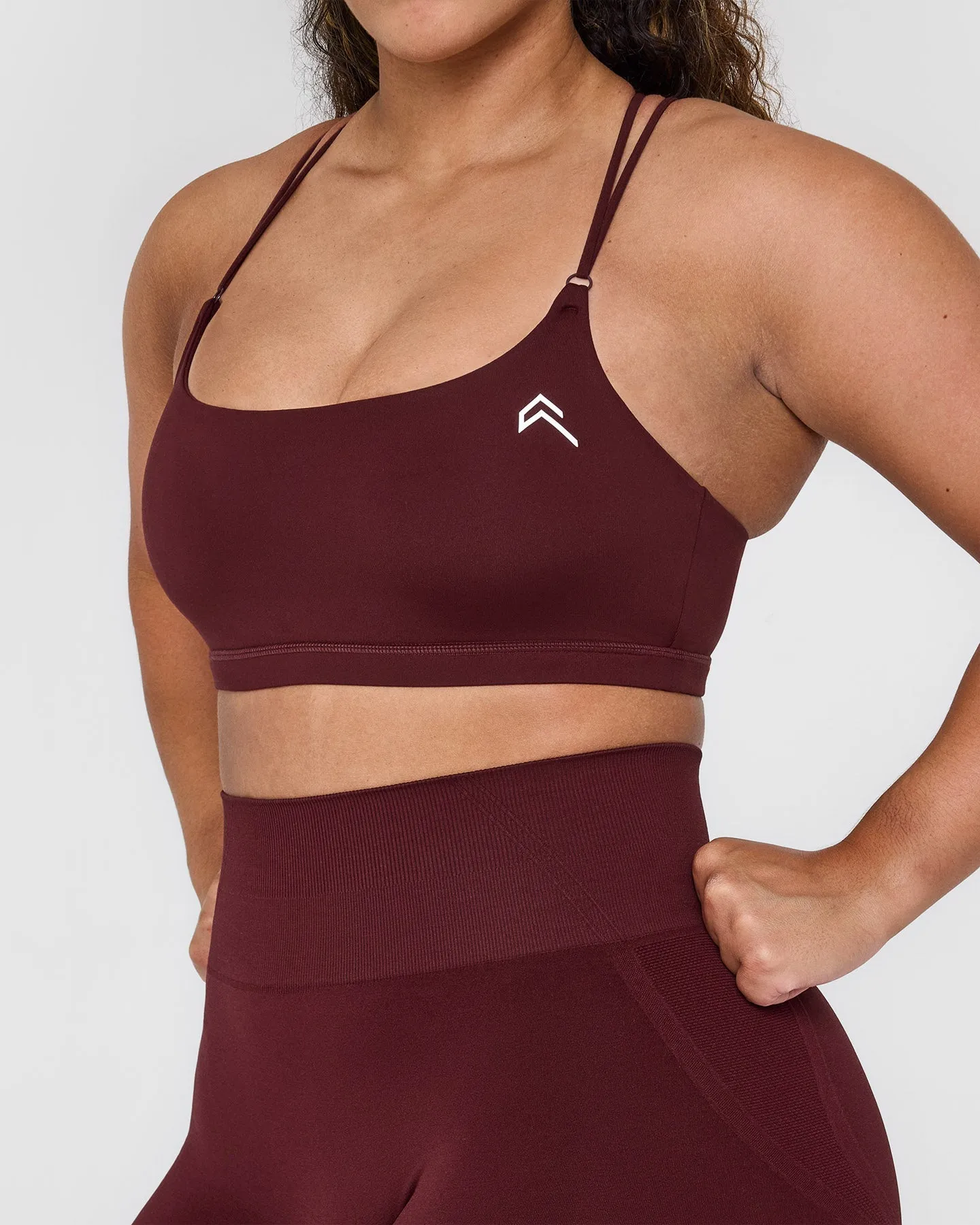 Everyday Cross Over Bralette | Rosewood sold by Oner Active product image thumbnail 4