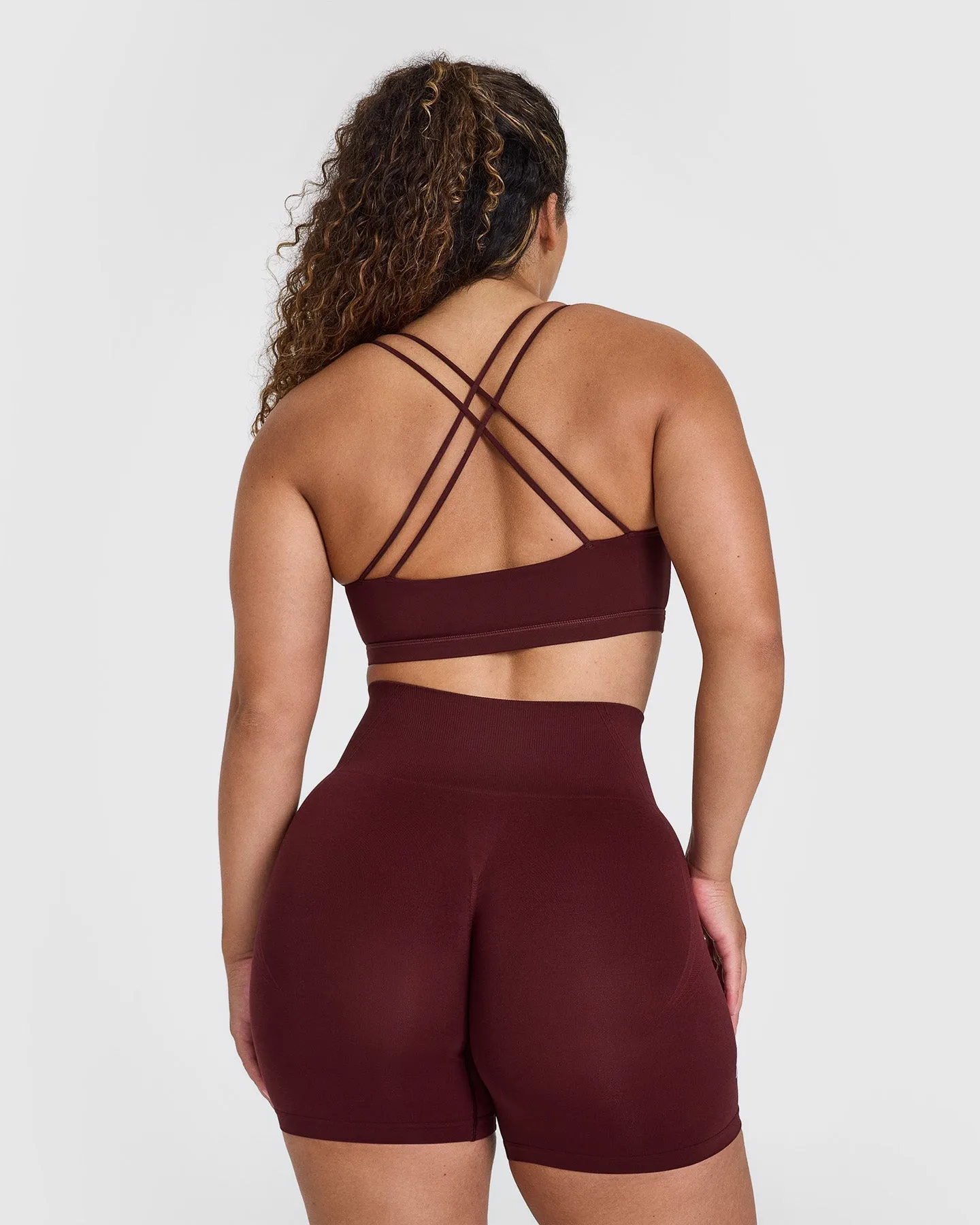 Everyday Cross Over Bralette | Rosewood sold by Oner Active product image thumbnail 2