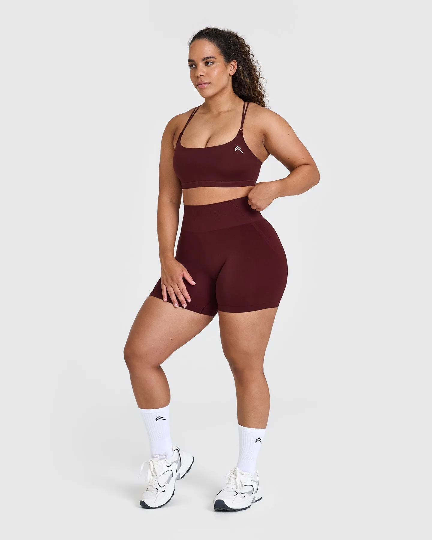 Everyday Cross Over Bralette | Rosewood sold by Oner Active product image thumbnail 3