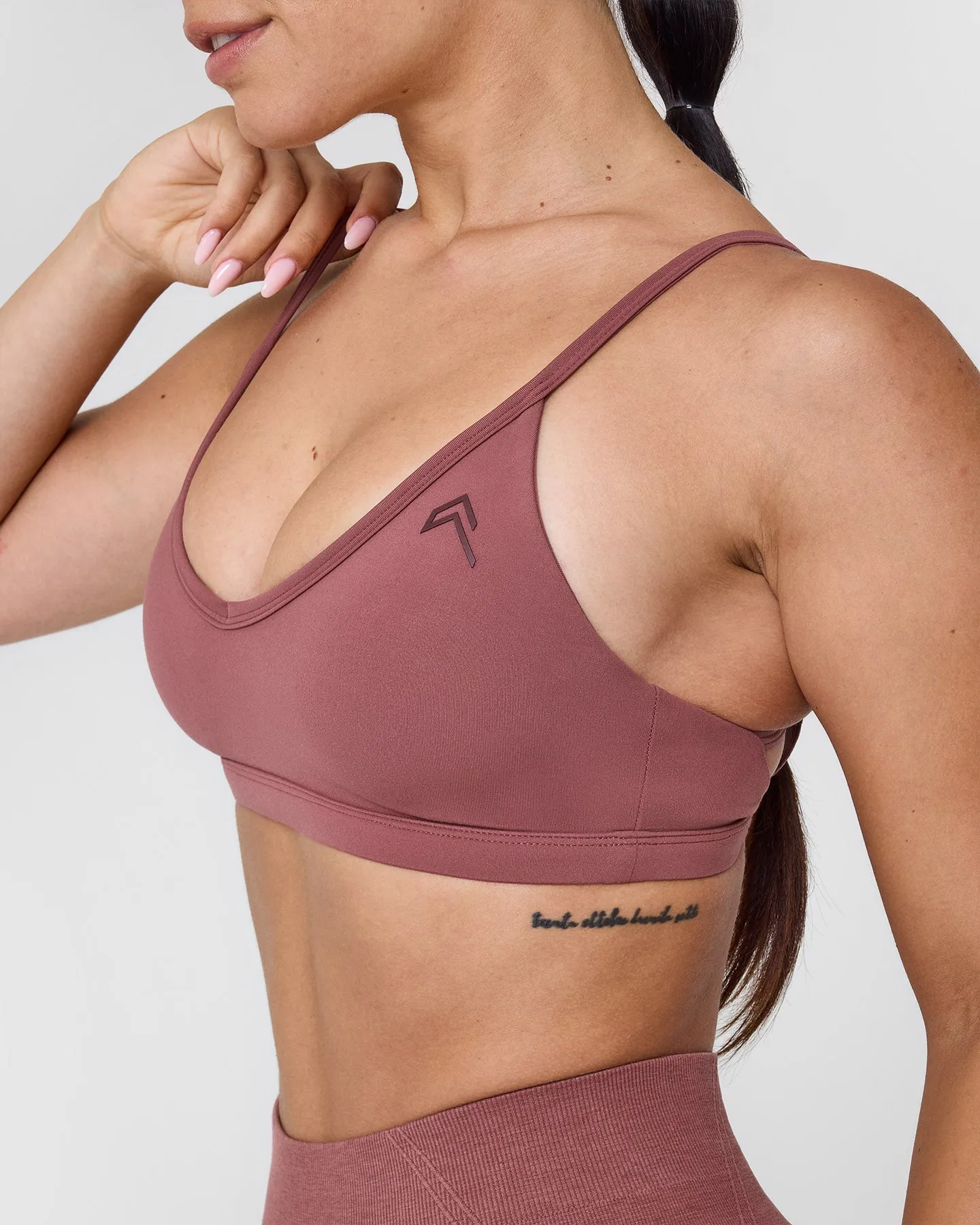 Timeless Strappy Bralette | Berry sold by Oner Active product image thumbnail 4