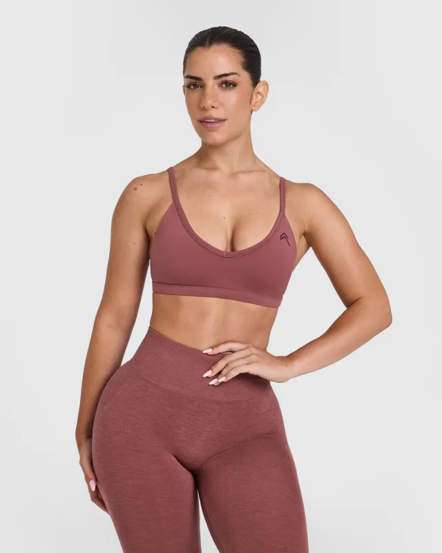 Timeless Strappy Bralette | Berry sold by Oner Active
