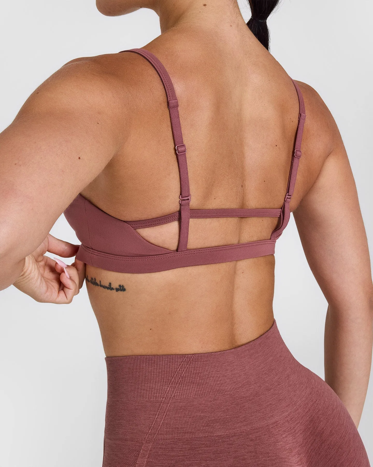 Timeless Strappy Bralette | Berry sold by Oner Active product image thumbnail 5