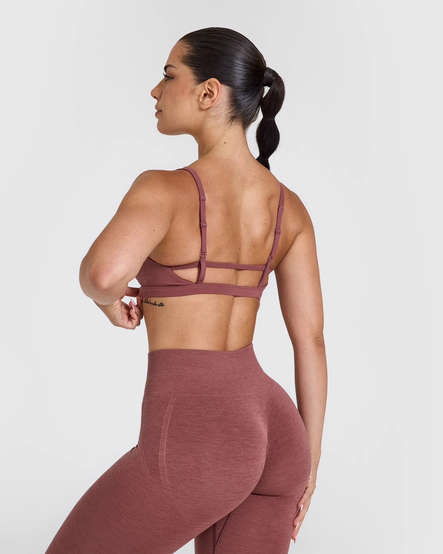 Timeless Strappy Bralette | Berry sold by Oner Active product image thumbnail 2