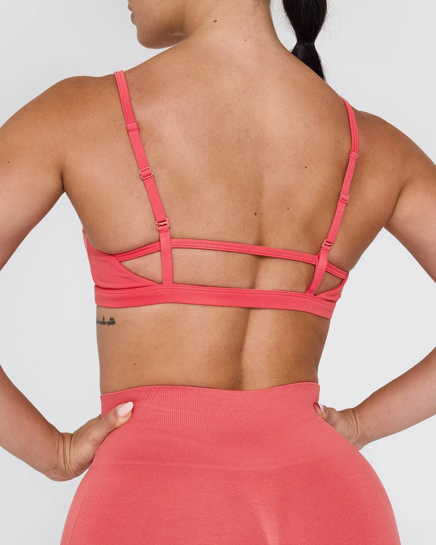 Timeless Strappy Bralette | Sweet Red sold by Oner Active product image thumbnail 5
