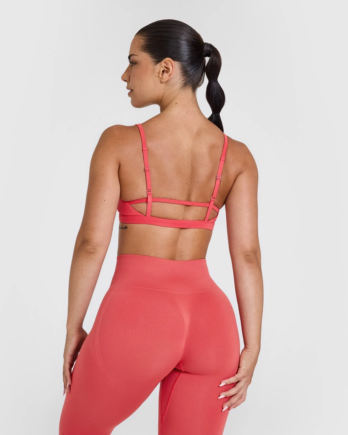 Timeless Strappy Bralette | Sweet Red sold by Oner Active product image thumbnail 2