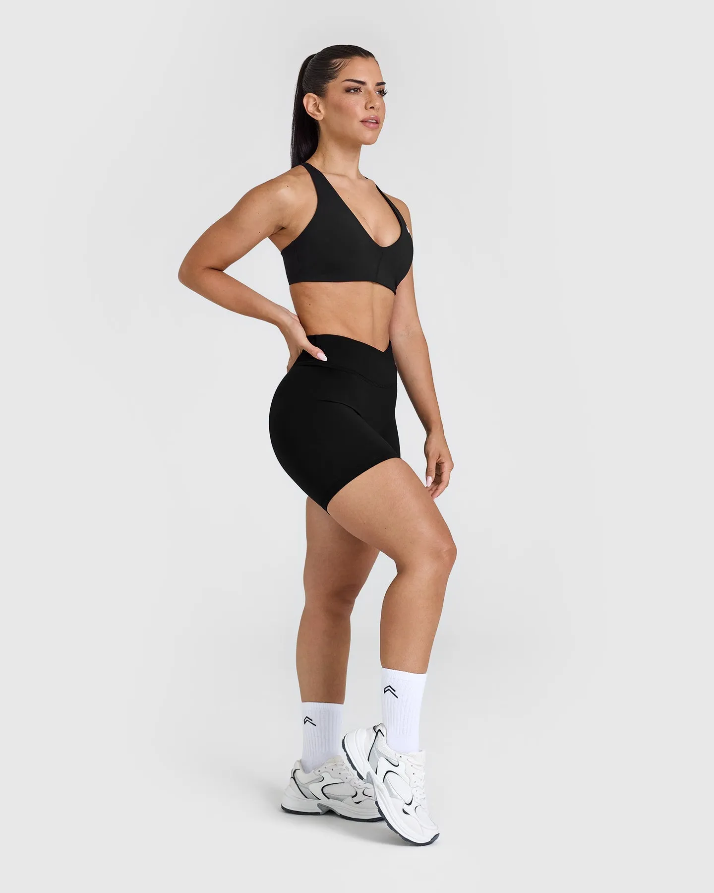 Unified Wrap Shorts White Logo 6" | Black sold by Oner Active product image thumbnail 3