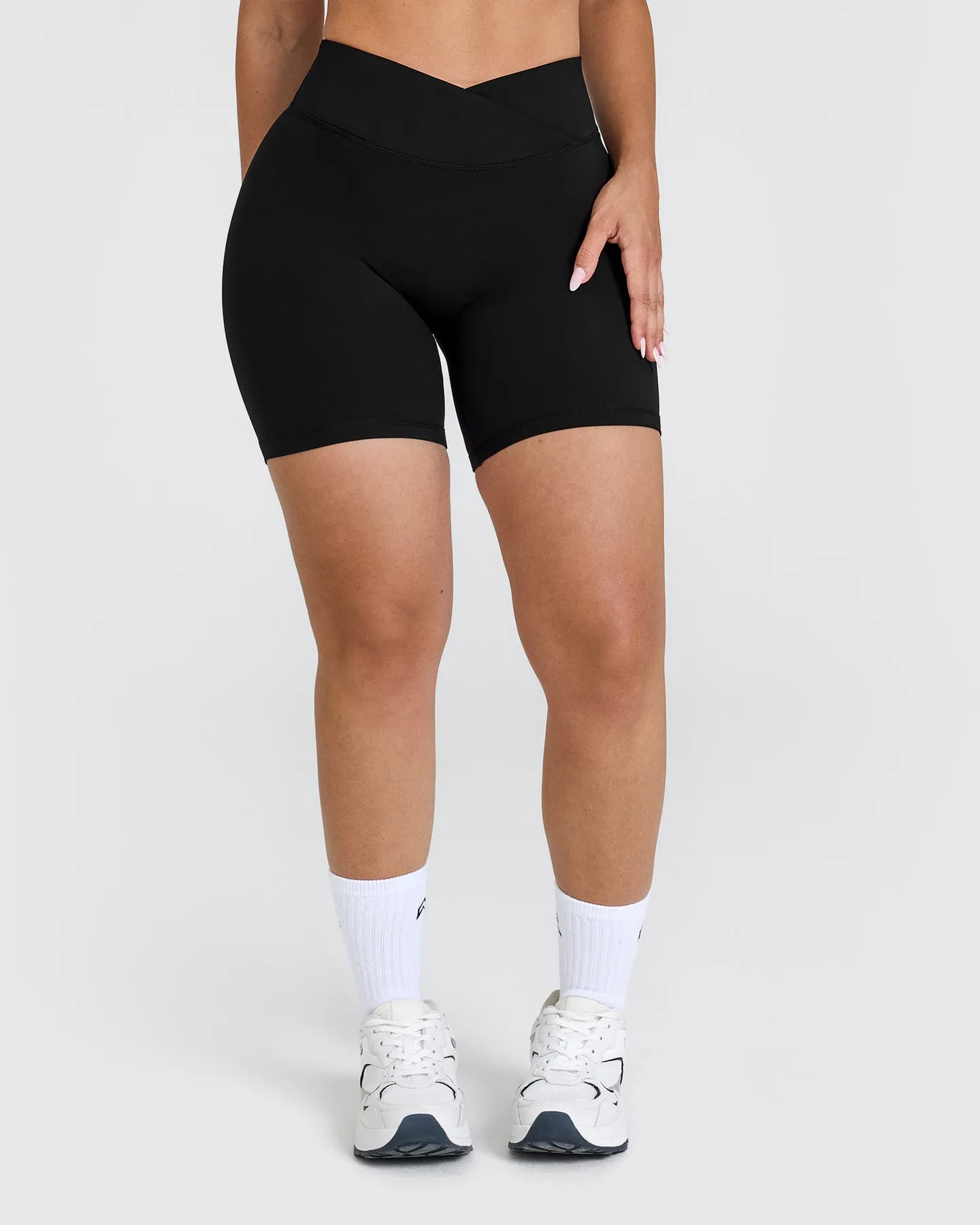 Unified Wrap Shorts White Logo 6" | Black sold by Oner Active