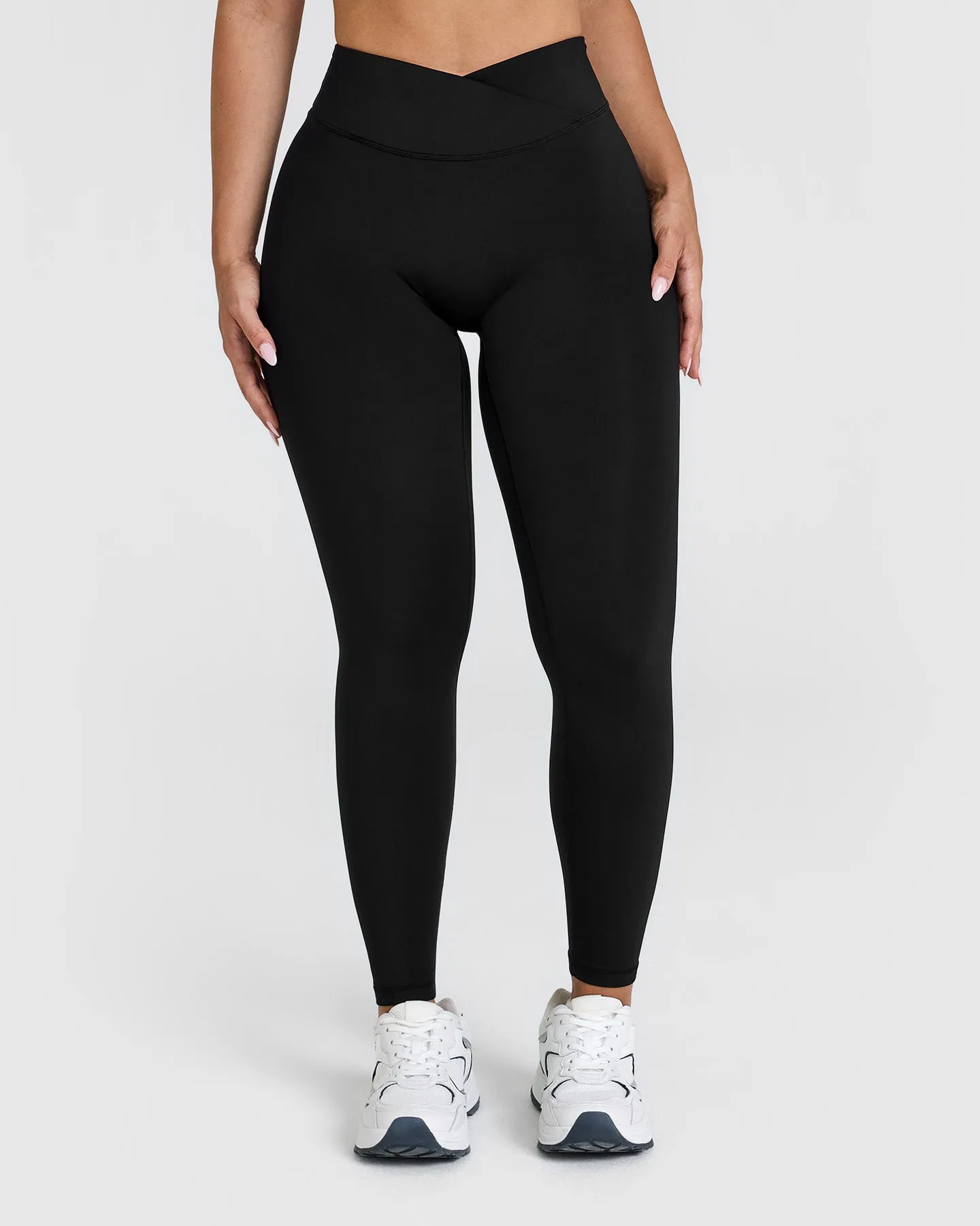 Unified Wrap Leggings White Logo | Black sold by Oner Active