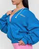 Raw Lounge Oversized Zip Through Hoodie with Graphic | Retro Blue sold by Oner Active