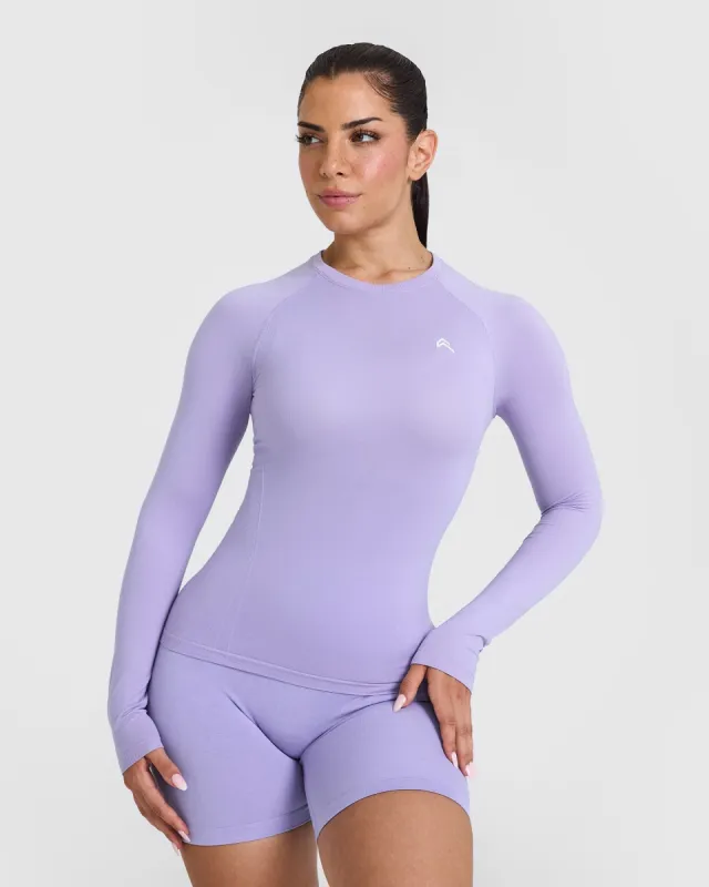 Go To Seamless Fitted Long Sleeve Top | Vintage Violet sold by Oner Active