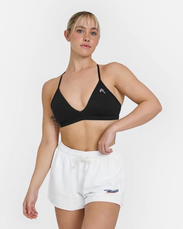 Unified Ultra Micro V Neck Bralette | Black sold by Oner Active