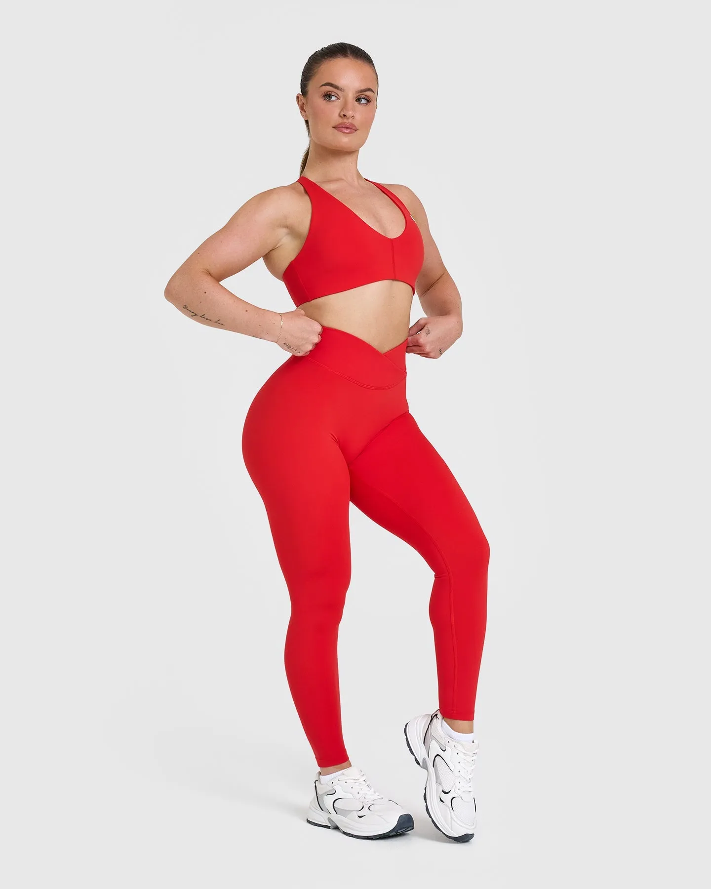 Unified Wrap Leggings | Muscle Mommy Red sold by Oner Active product image thumbnail 3