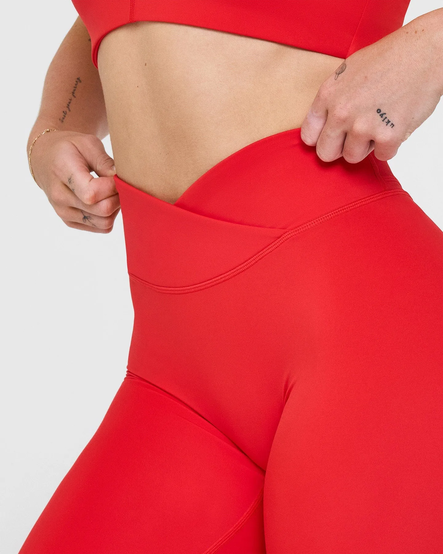 Unified Wrap Leggings | Muscle Mommy Red sold by Oner Active product image thumbnail 4